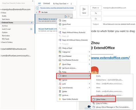 Restore Deleted Draft Email