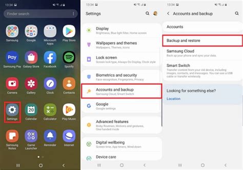 restore galaxy from google backup