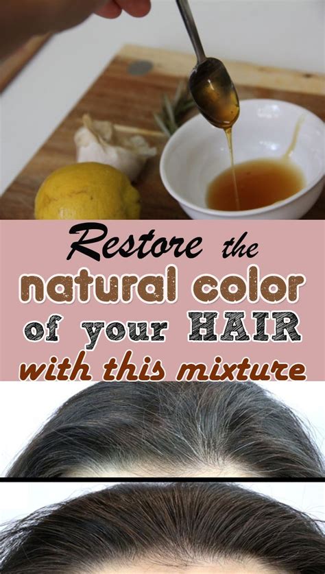 Restoring Natural Hair Color at Home