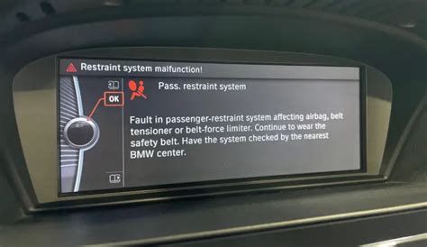 Restraint System Malfunction Bmw