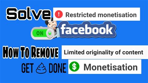 restricted monetization on facebook