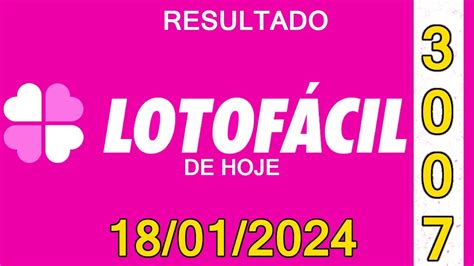 resultado lotofacil 3007