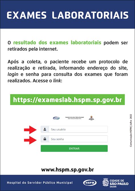 resultados exames hospital brasil