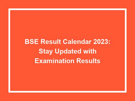 results calendar bse 2023