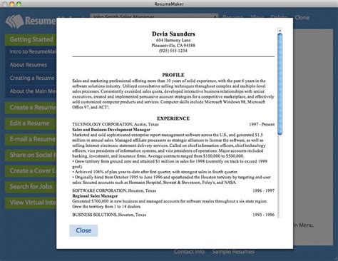 Resume Builder For Mac RESMUD