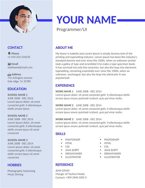 Perfect Resume Sample For Freshers Resume