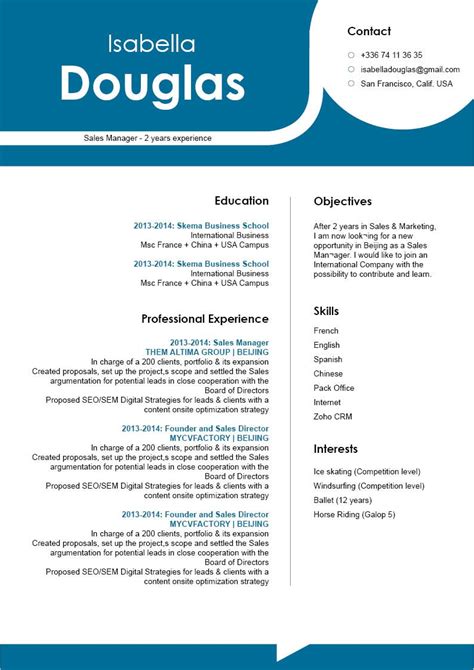 resume examples for seasoned professionals