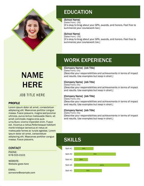 resume format for microsoft powerpoint