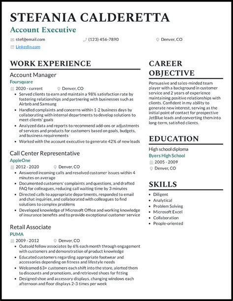 resume overview examples for multiple jobs