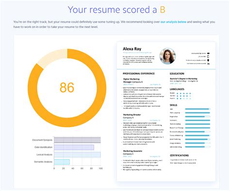 resume score checker website