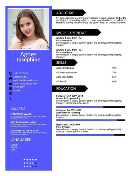 Resume Templates Pdf