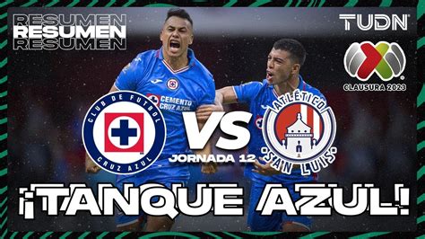 resumen cruz azul vs san luis