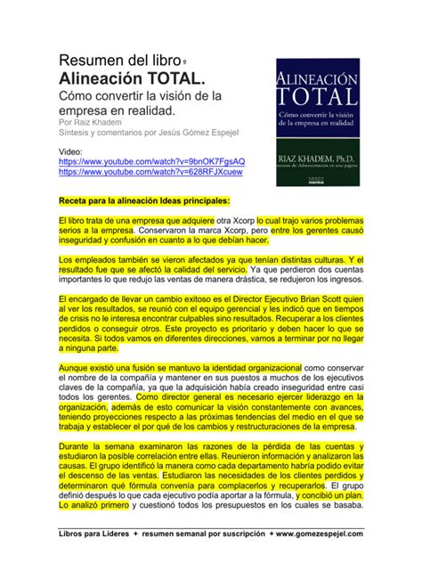 Resumen Libro Alineacion Total 2023