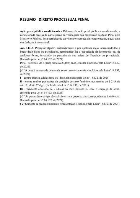 resumo direito processual penal oab