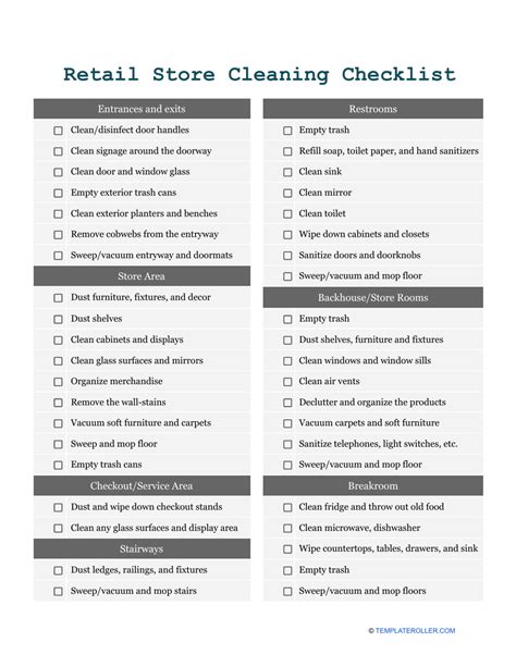 Retail Store Cleaning Checklist Unique Best 25 Checklist Template Ideas