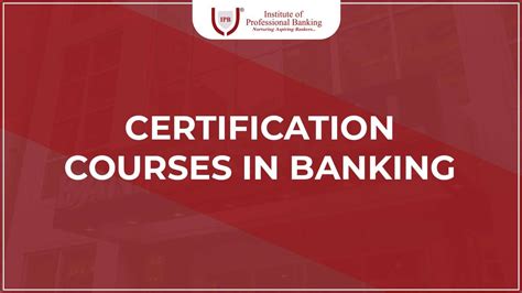 retail banking certification courses