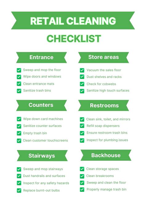 Retail Store Cleaning Checklist Unique Best 25 Checklist Template Ideas