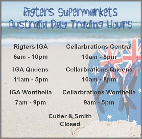 retail trading hours australia day