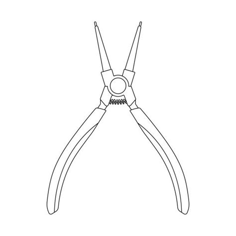 Retaining Ring Pliers Drawing