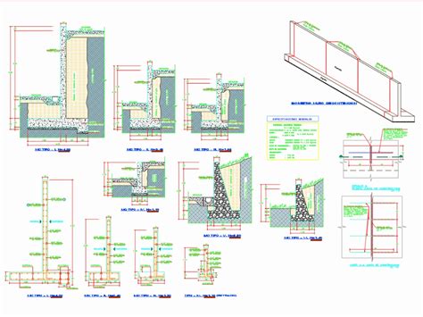 Retaining Wall Cad