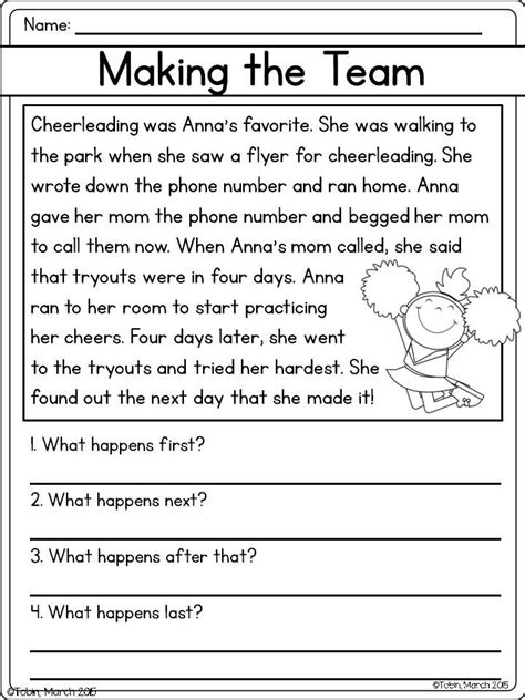 retelling a story worksheet 1st grade
