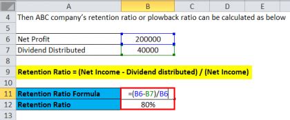 Retention Formula In Excel