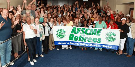 retired union membership afscme