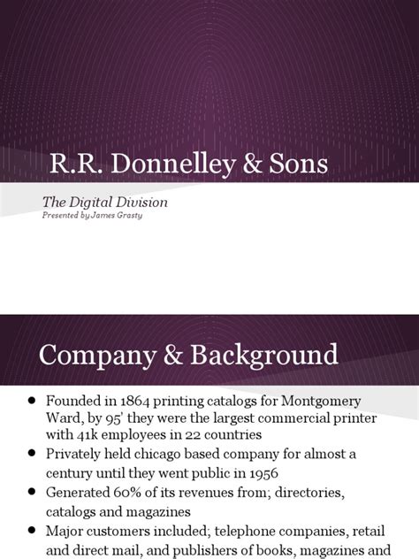 retirement plan of rr donnelley and sons