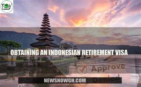 retirement visa indonesia 2023