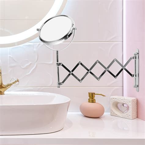 Retractable Magnifying Vanity Mirror