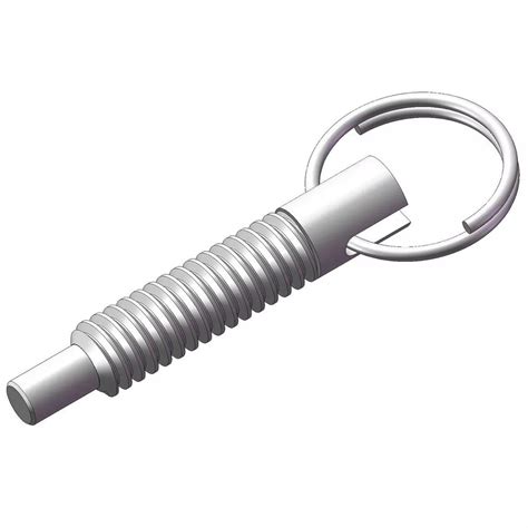 Retractable Spring Plunger With Pull Ring