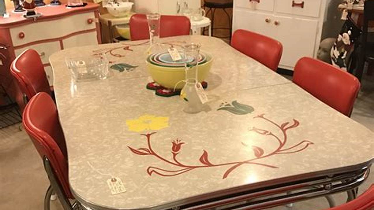 Retro Chrome Kitchen Table and Chairs: A Journey Through Time