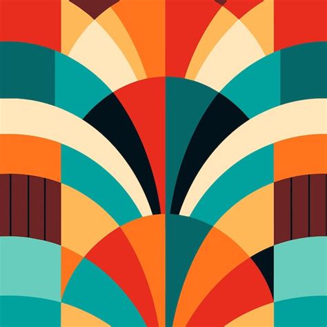 Retro Abstract Geometric Background