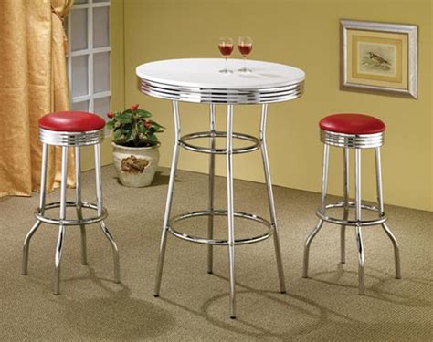 Retro Chrome Pub Table