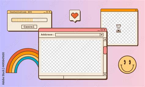 Retro Computer Aesthetic Template