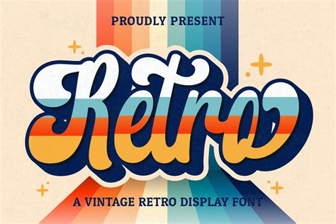 retro font