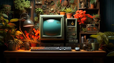 Retro Old Computer Wallpaper