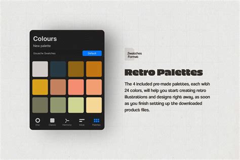 retro procreate brushes