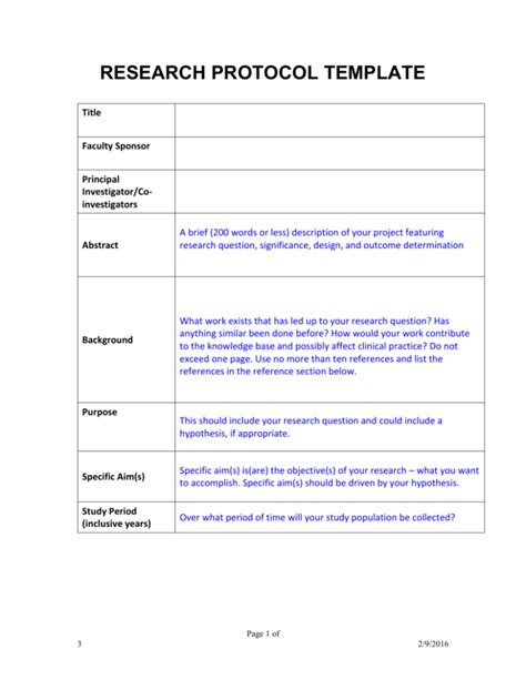 retrospective clinical study protocol example