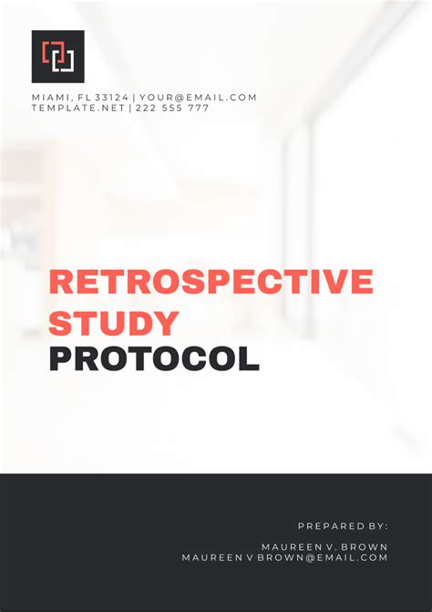 retrospective study protocol example