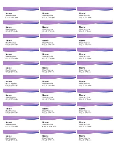 Return Address Labels In Word