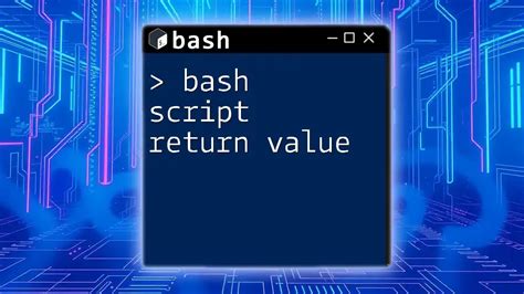 Return Error From Bash Script