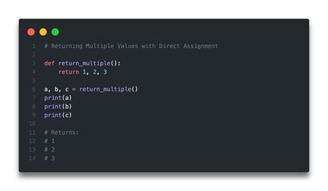 return multiple parameters in python