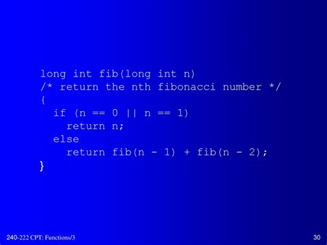 return nth fibonacci number