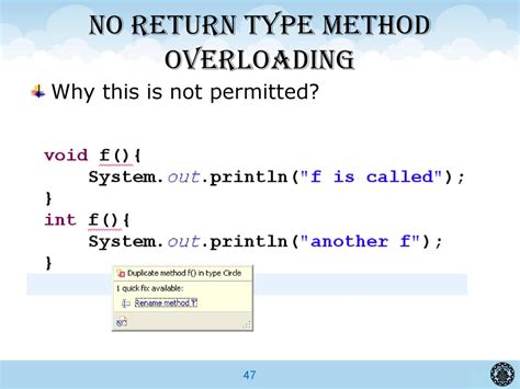 return type of method overloading in java
