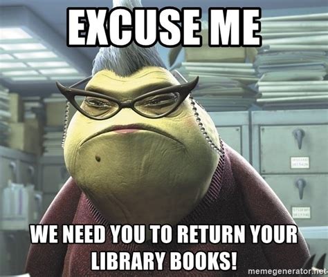 Return Your Library Books Meme