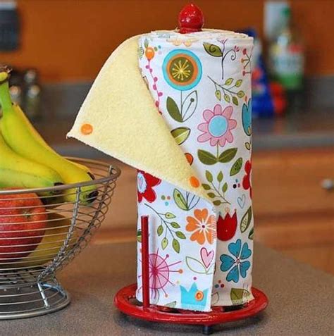 reusable paper towel roll with snaps