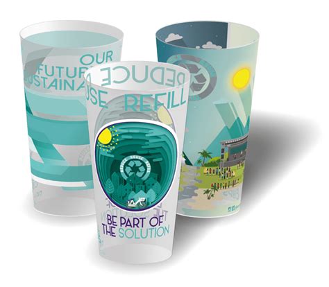 reusable plastic cups branded