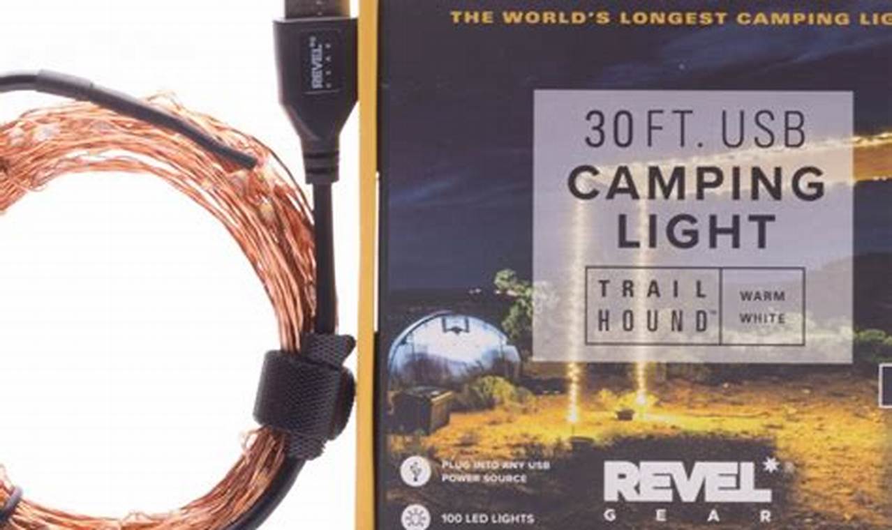 Revel Gear Trail Hound 30-Ft Camping Light: Illuminating Your Outdoor Adventures