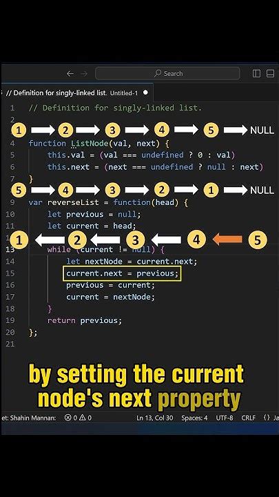 reverse linked list leetcode js